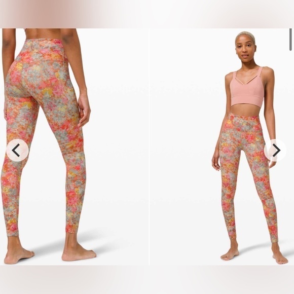 Lululemon Align Pant 25" Inflorescence Multi Size 4 - Picture 6 of 7